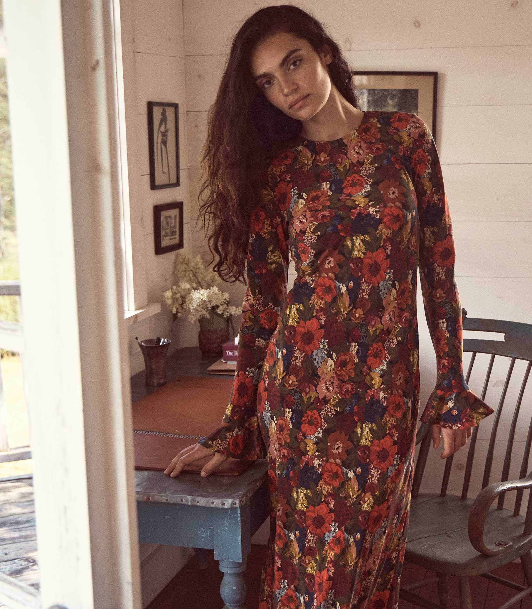 Amande Dress - Moonlit Garden | DÔEN | DOEN