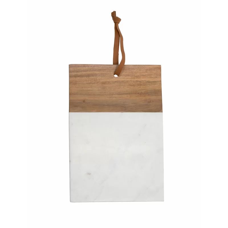 Foreside Home & Garden Marble and Mango Wood Cutting Board | Wayfair North America
