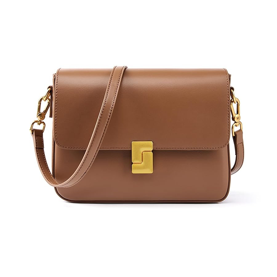 Shoulder Bags for Women, Genuine Leather Crossbody Purses Vintage Handbags-Adjustable Strap Desig... | Amazon (US)