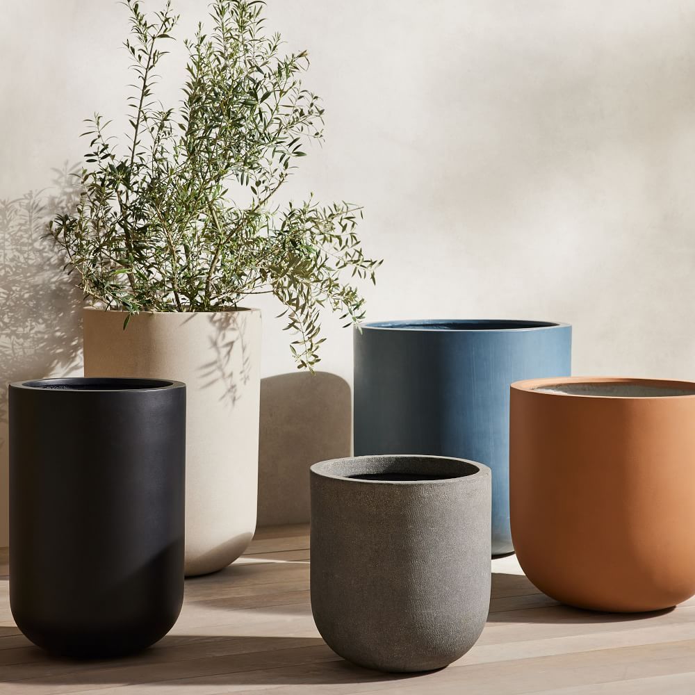 Radius Ficonstone Indoor/Outdoor Planters | West Elm (US)