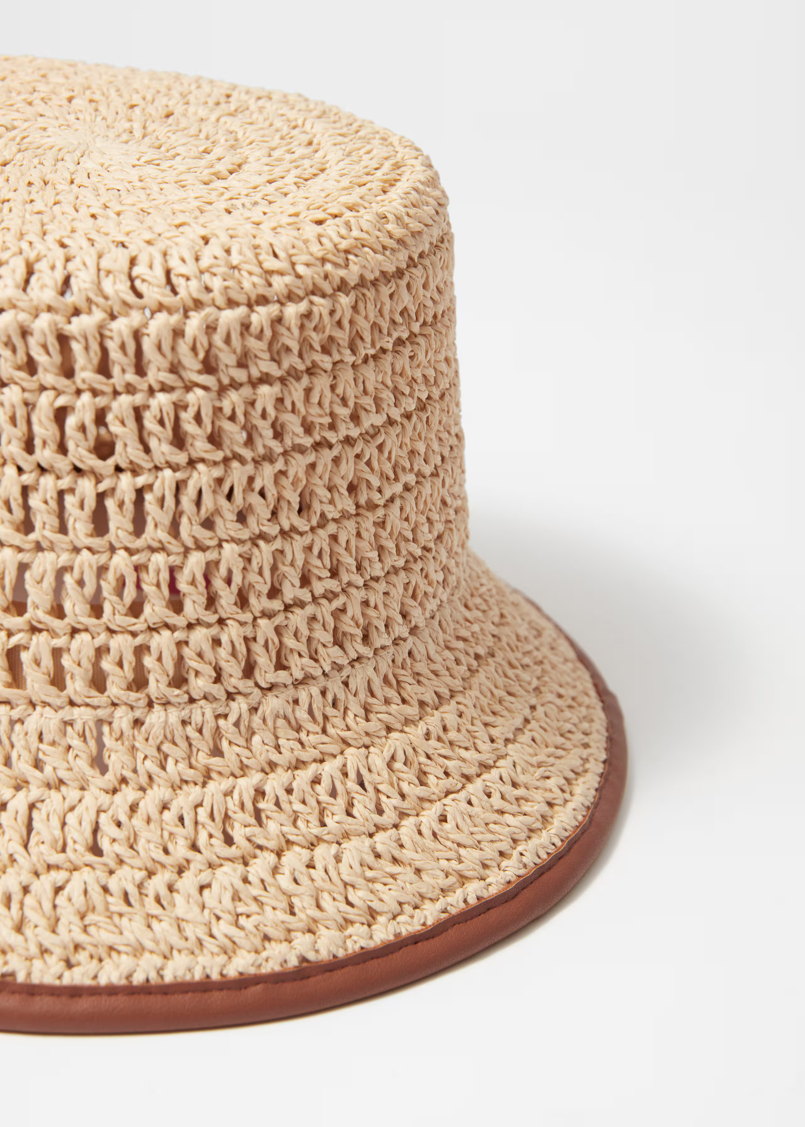Accent-Trim Straw Bucket Hat - Light Beige - & Other Stories GB | & Other Stories UK
