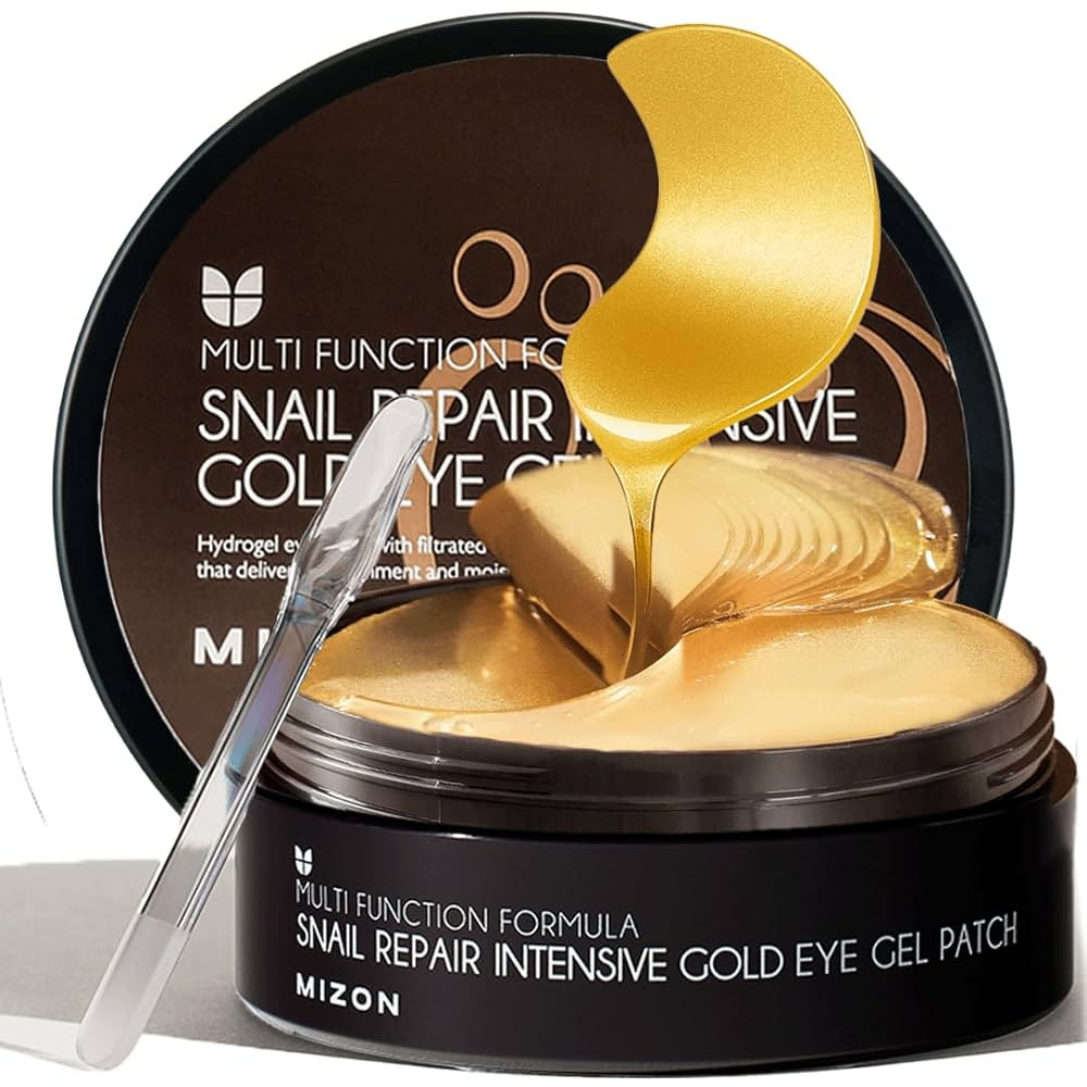 MIZON Under Eye Patches for Puffy Eyes & Dark Circles, 24K Gold & Snail Mucin, 60 Pcs – Anti-Wr... | Amazon (US)