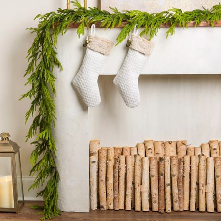 Christmas garland real touch pine garland realistic 

#LTKSeasonal #LTKsalealert #LTKhome