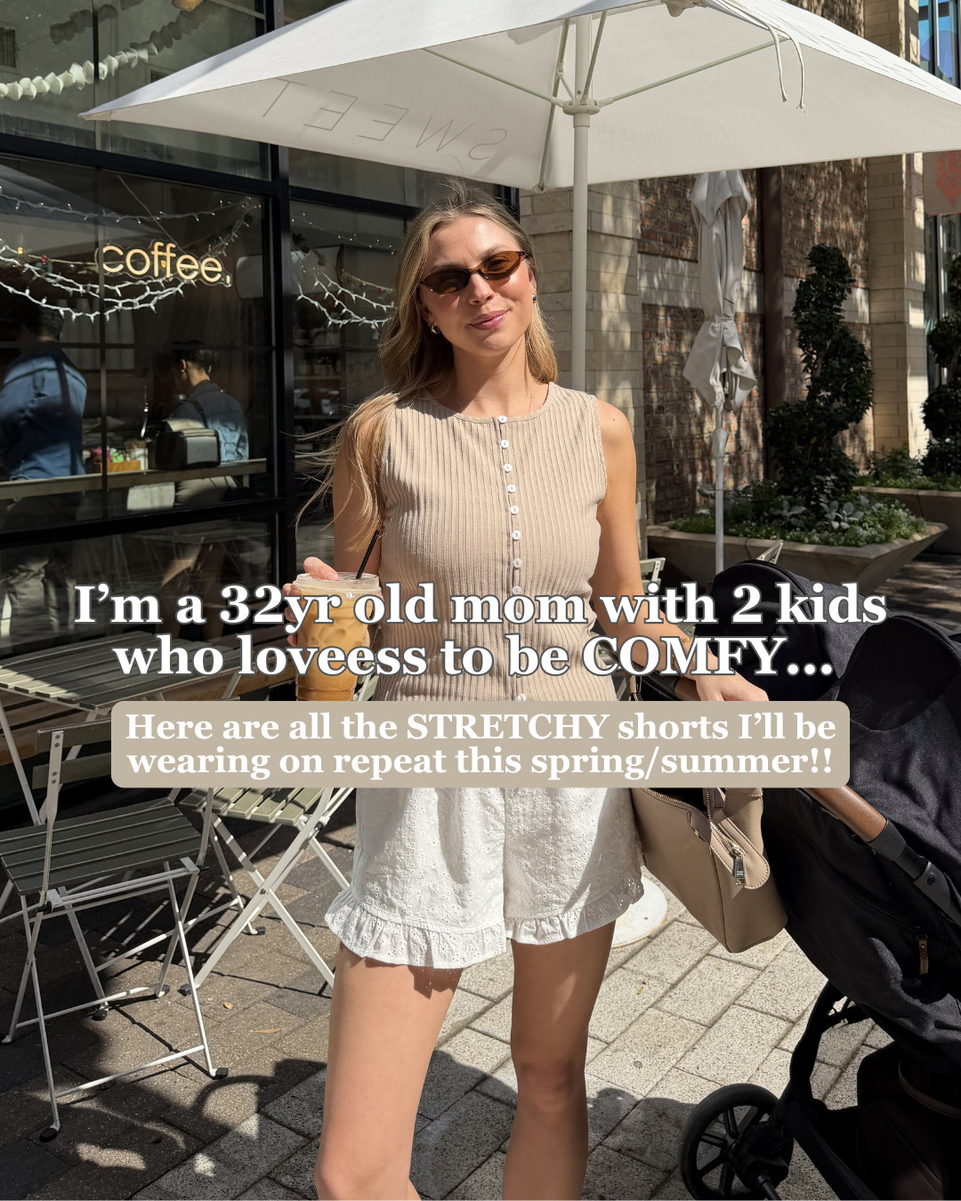 Stretchy shorts for spring and summer from Amazon! Mom approved and perfect for postpartum, or a bump! 

 #LTKootd