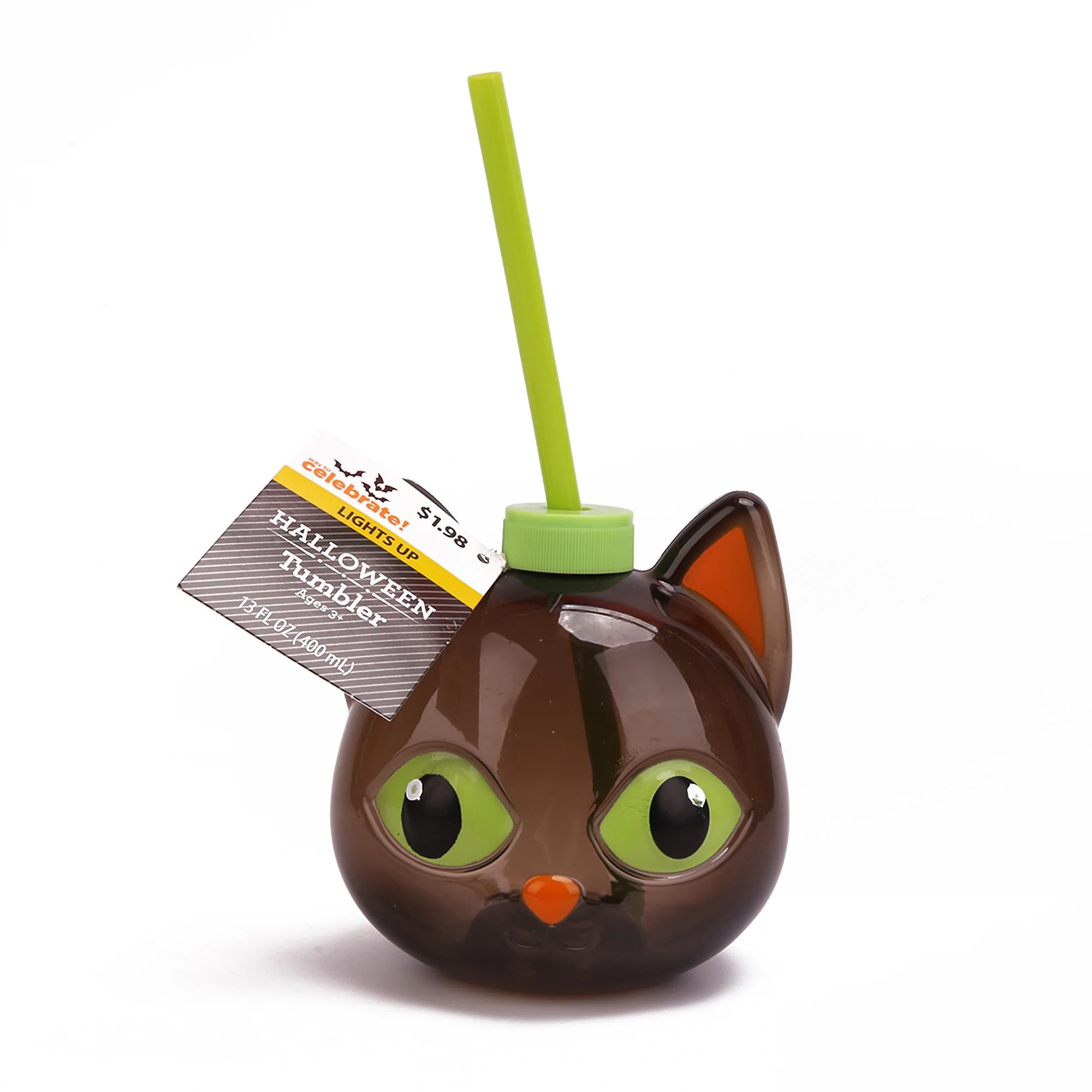 Way To Celebrate Light-up Cat Tumbler Halloween Cup | Walmart (US)