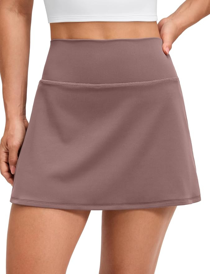CRZ YOGA Butterluxe High Waisted Tennis Skirts for Women - Mini Lined A Line Golf Casual Skort wi... | Amazon (US)