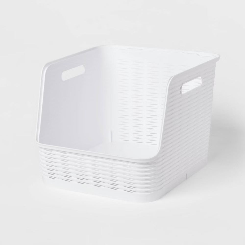 Wave Open Front Bin White - Brightroom | Target