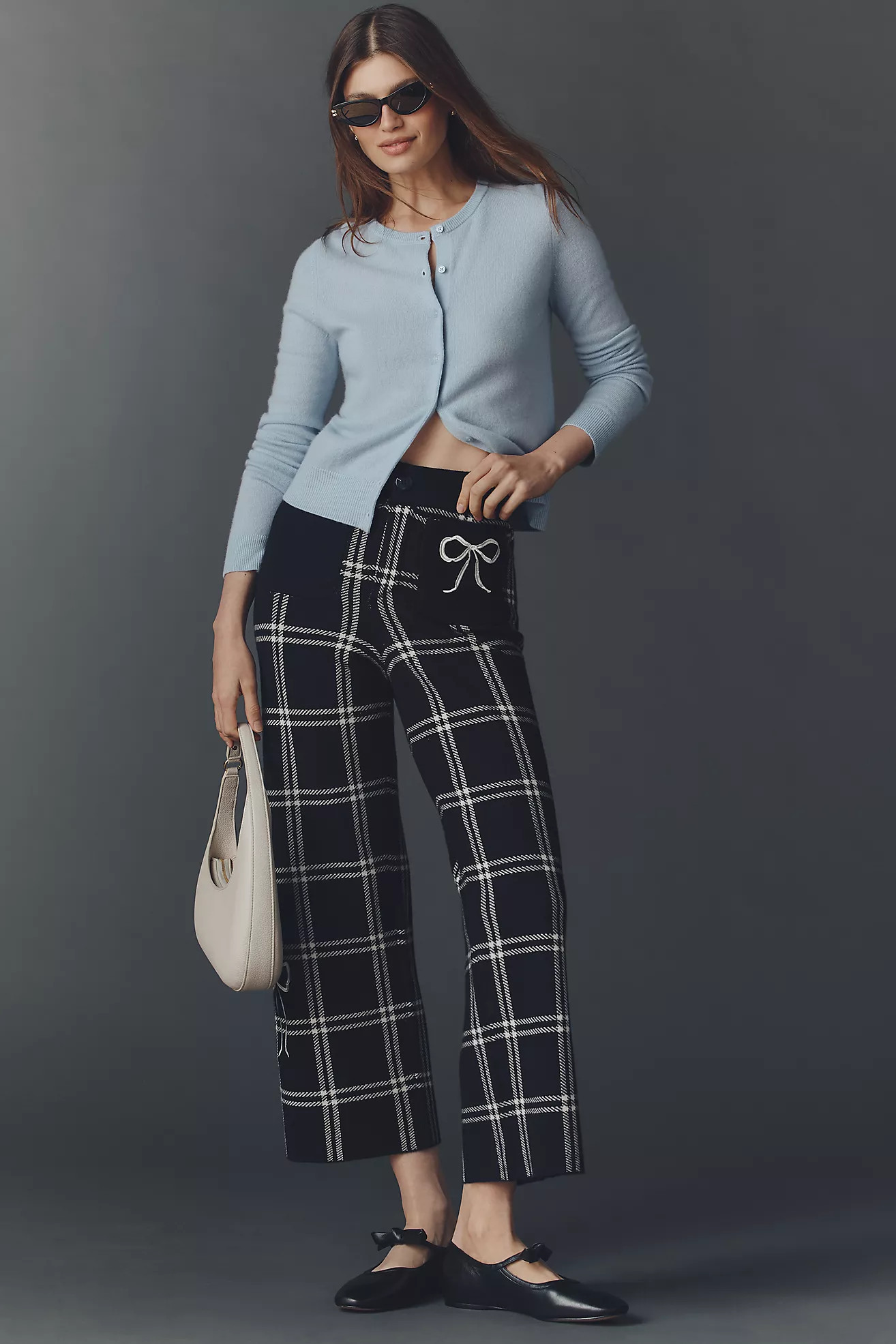 The Colette Sweater Crop High-Rise Wide-Leg Pants by Maeve | Anthropologie (US)