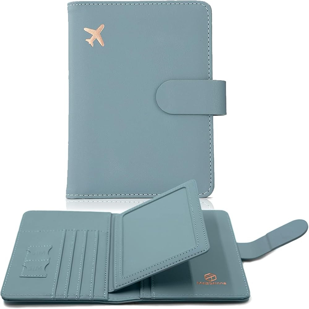 Melsbrinna Rfid Passport Holder for Travel women/Men, Cute Passport Wallet Rfid Blocking Card Slo... | Amazon (US)