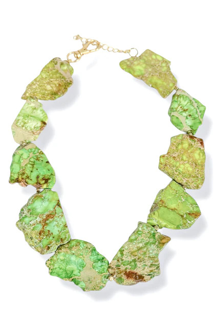 Virtue Gabby Lime Slab Necklace | The Willow Tree
