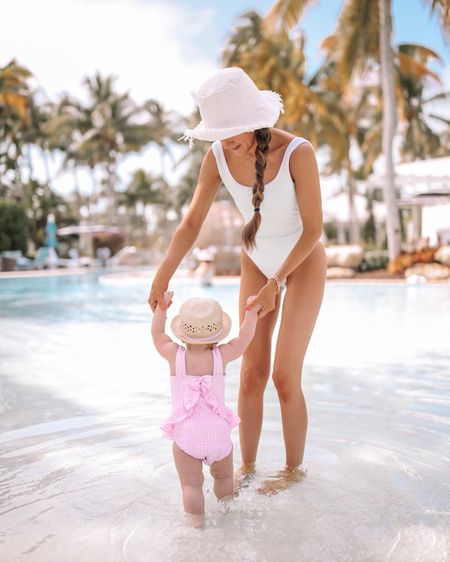 Mama and baby swimwear!
Gingham swimsuit, baby swimsuit, vacation style, LainSnow swimsuit, one piece swimsuit, bucket hat, pink swimsuit 

#LTKfindsunder50 #LTKswim #LTKfamily