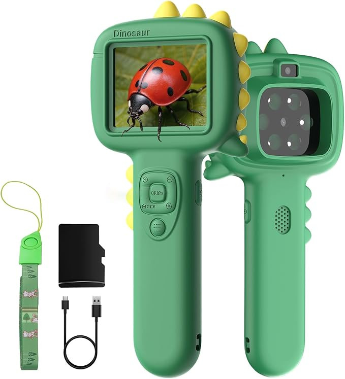 Microscope Camera for Kids Gifts Toys- Handheld Pocket Microscopes with 2.4" Screen and Autofocus... | Amazon (US)