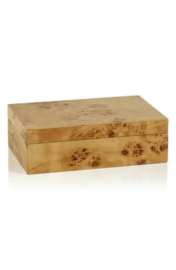 Zodax Bubbo Burl Decorative Box in Tan at Nordstrom Rack | Nordstrom Rack