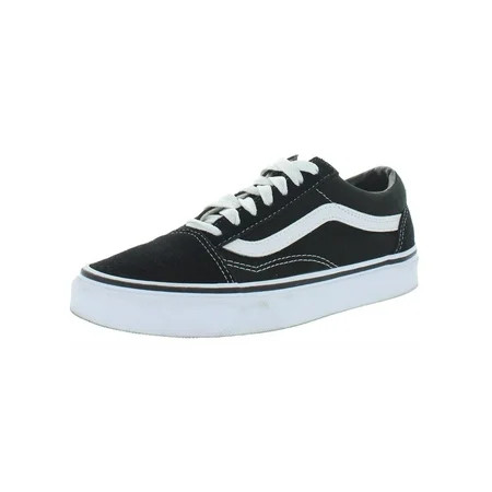 Vans Womens Old Skool Canvas Low Top Skate Shoes B/W 8 Medium (B M) | Walmart (US)