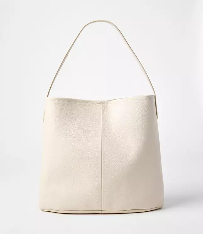 Leather Bucket Bag | LOFT
