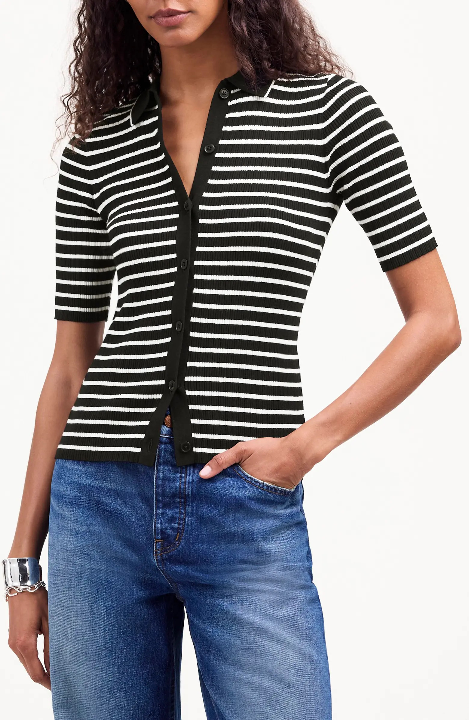 The Signature Knit Sweater Polo Top | Nordstrom