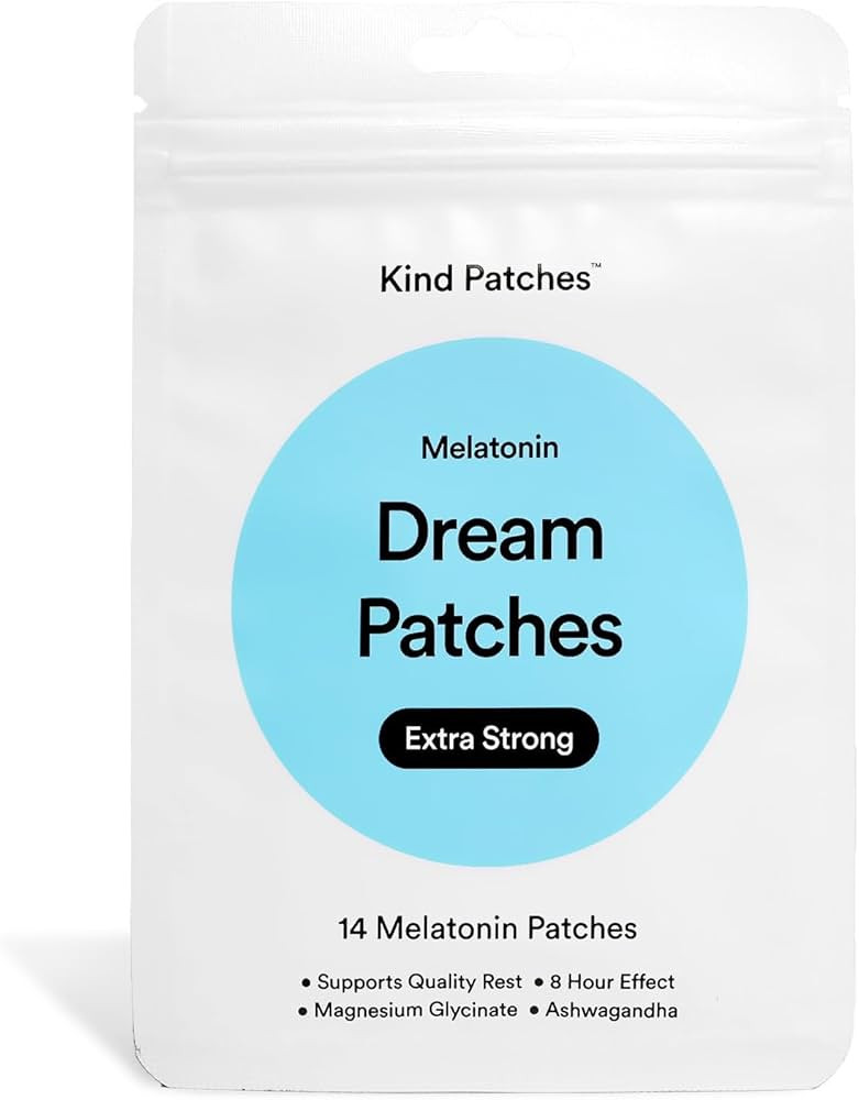 Kind Patches Melatonin Dream Patches Extra Strong - Sleep Patches - Sleep Aid with Ashwagandha an... | Amazon (US)