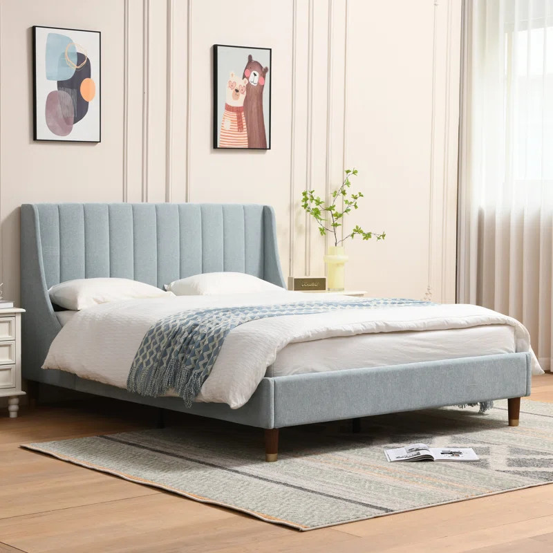 Linvel Upholstered Wingback Bed | Wayfair North America