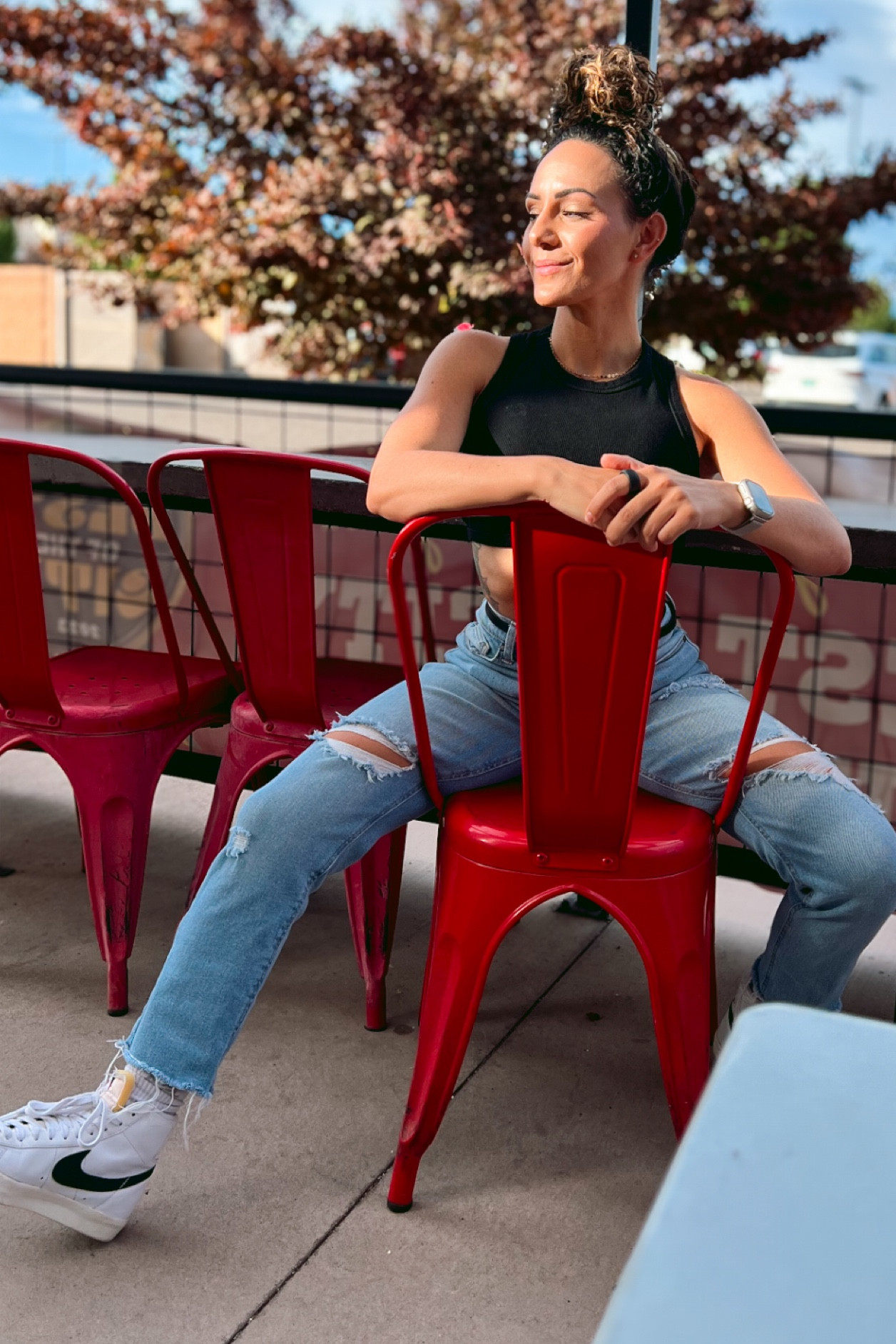 Last weekend’s burger/fries fit was a vibe! 🍔🍟