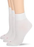Hue Women's Cotton Body Crew Socks, 3 Pair Pack Casual Socks, White, One Size US | Amazon (US)