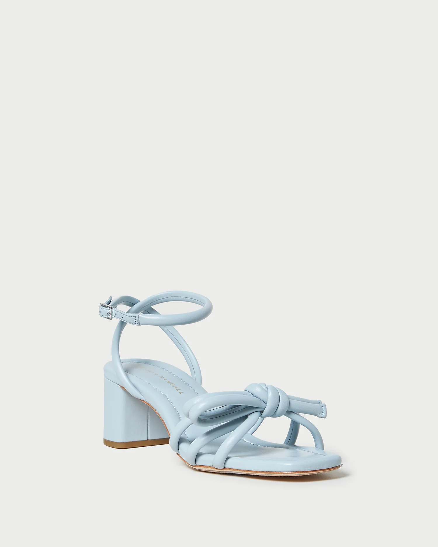 Mikel Blue Bow Mid-Heel Sandal | Loeffler Randall