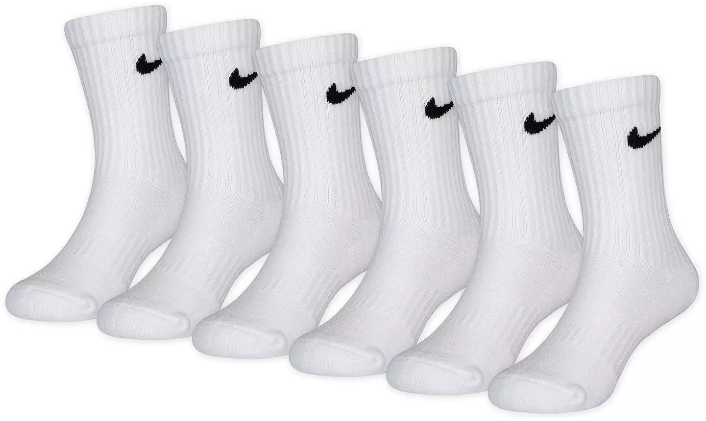 Nike Little Kids' Performance Basic Crew Socks - 6 Pack | DICK'S Sporting Goods