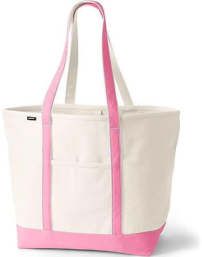 Lands' End Open Top Canvas Tote Bag | Amazon (US)