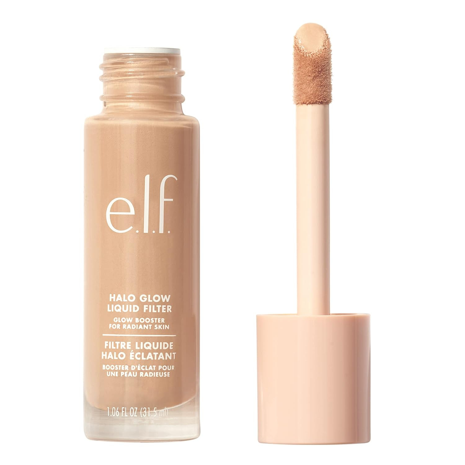 e.l.f. Halo Glow Liquid Filter, Hydrating Complexion Boost, 3 Light/Medium | Amazon (US)