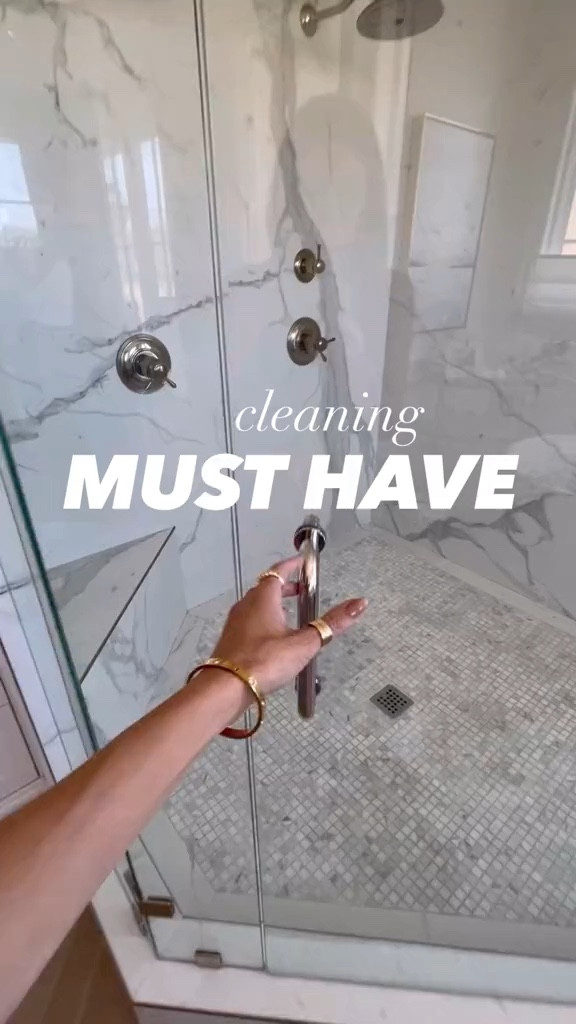 bathroom must-have!! ✨ walmart shower scrubber and pink stuff shower cleaner gets the toughest grime, dirt and stains out! 

#LTKhome #LTKVideo #LTKfindsunder50