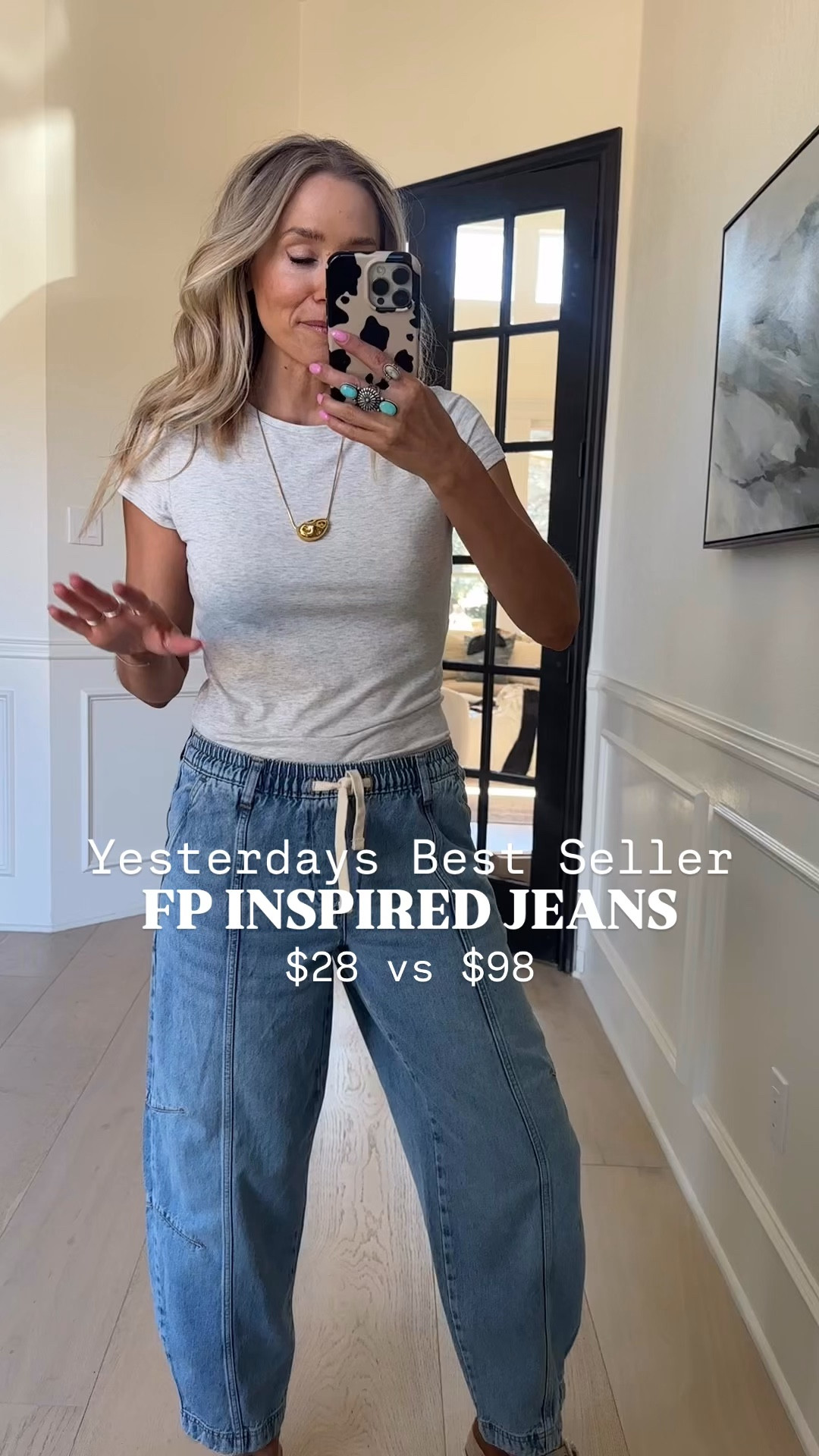 ✨SCROLL TO SHOP✨
If you’re a tee shirt & jeans girl, this outfit will be your go to!!! 

Wearing size s in top & tts in jeans 

#LTKdayinmylife #LTKgrwm #LTKmomlife