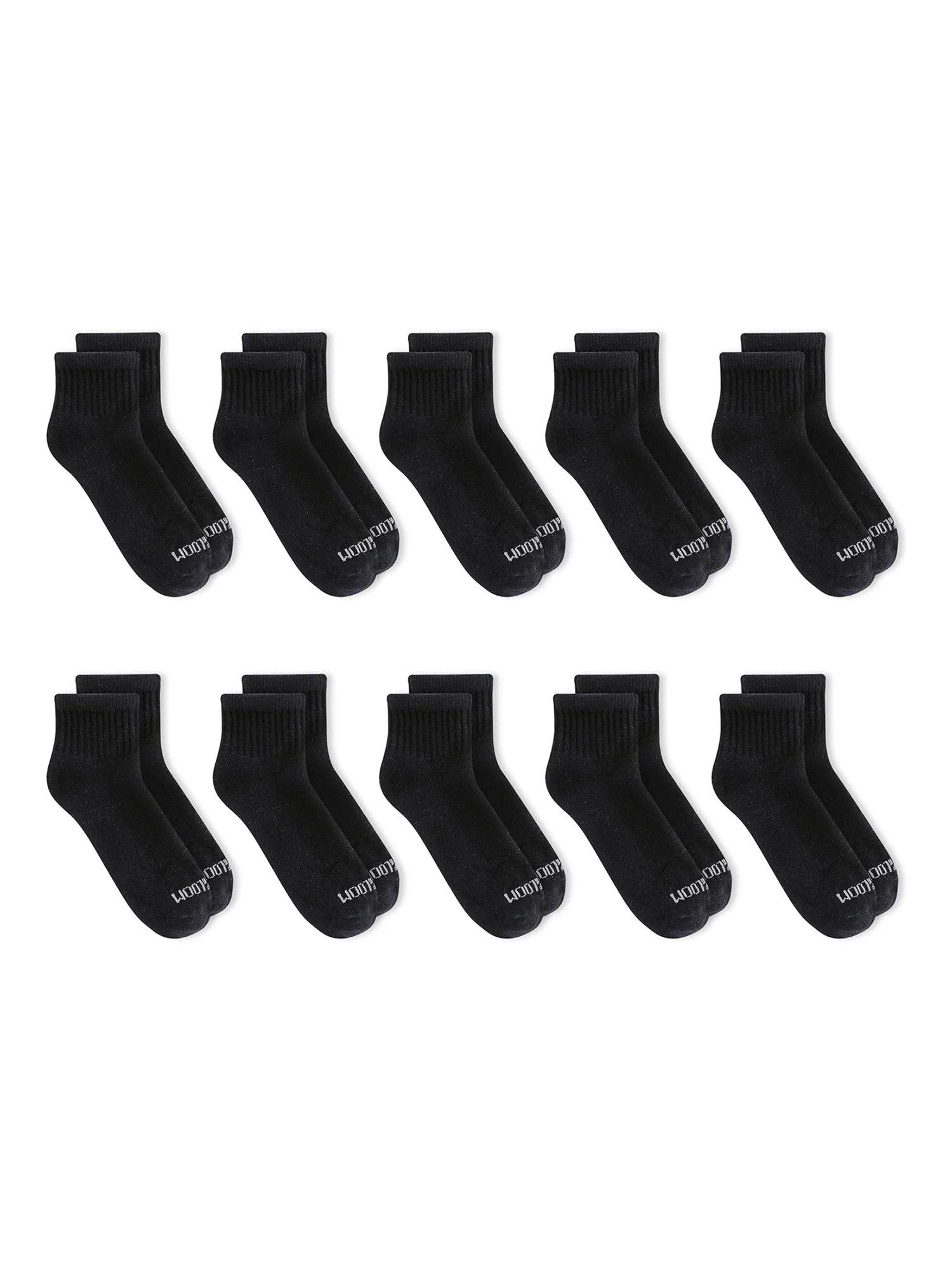 Fruit of the Loom Boys Durable Ankle Socks, 10 Pack - Walmart.com | Walmart (US)