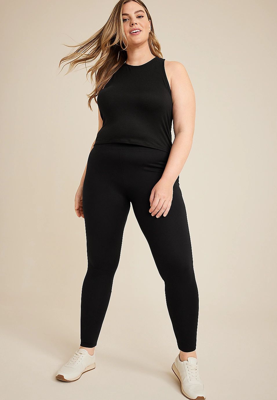 Plus Size Black High Rise Ultra Soft Legging | Maurices