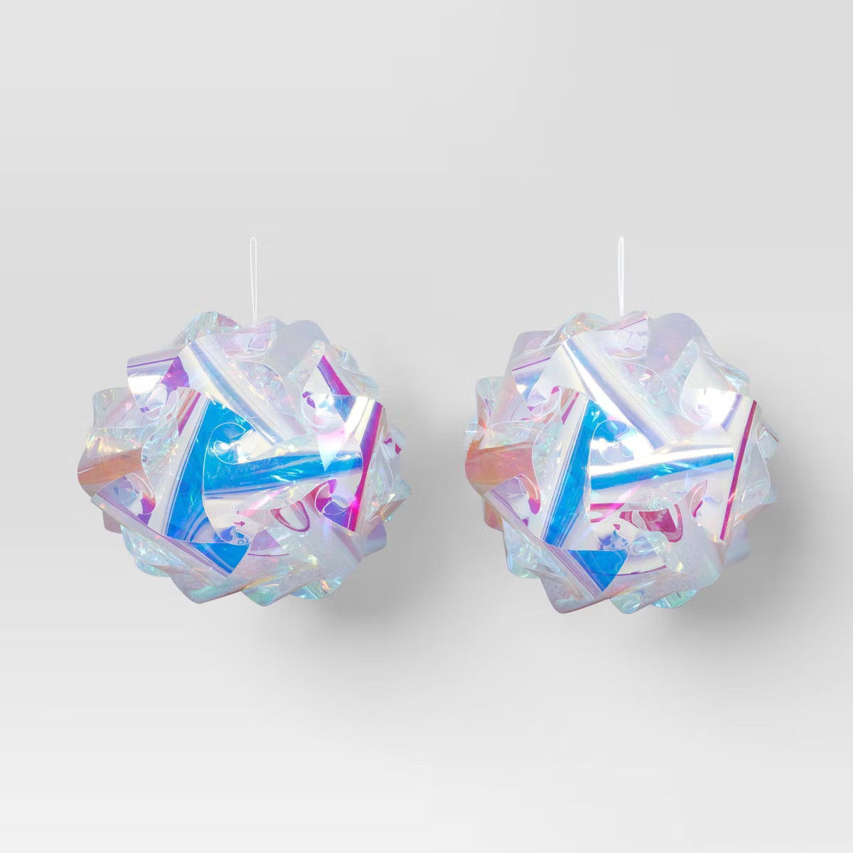 2ct 200mm Christmas Ornament Set Iridescent - Wondershop™ | Target