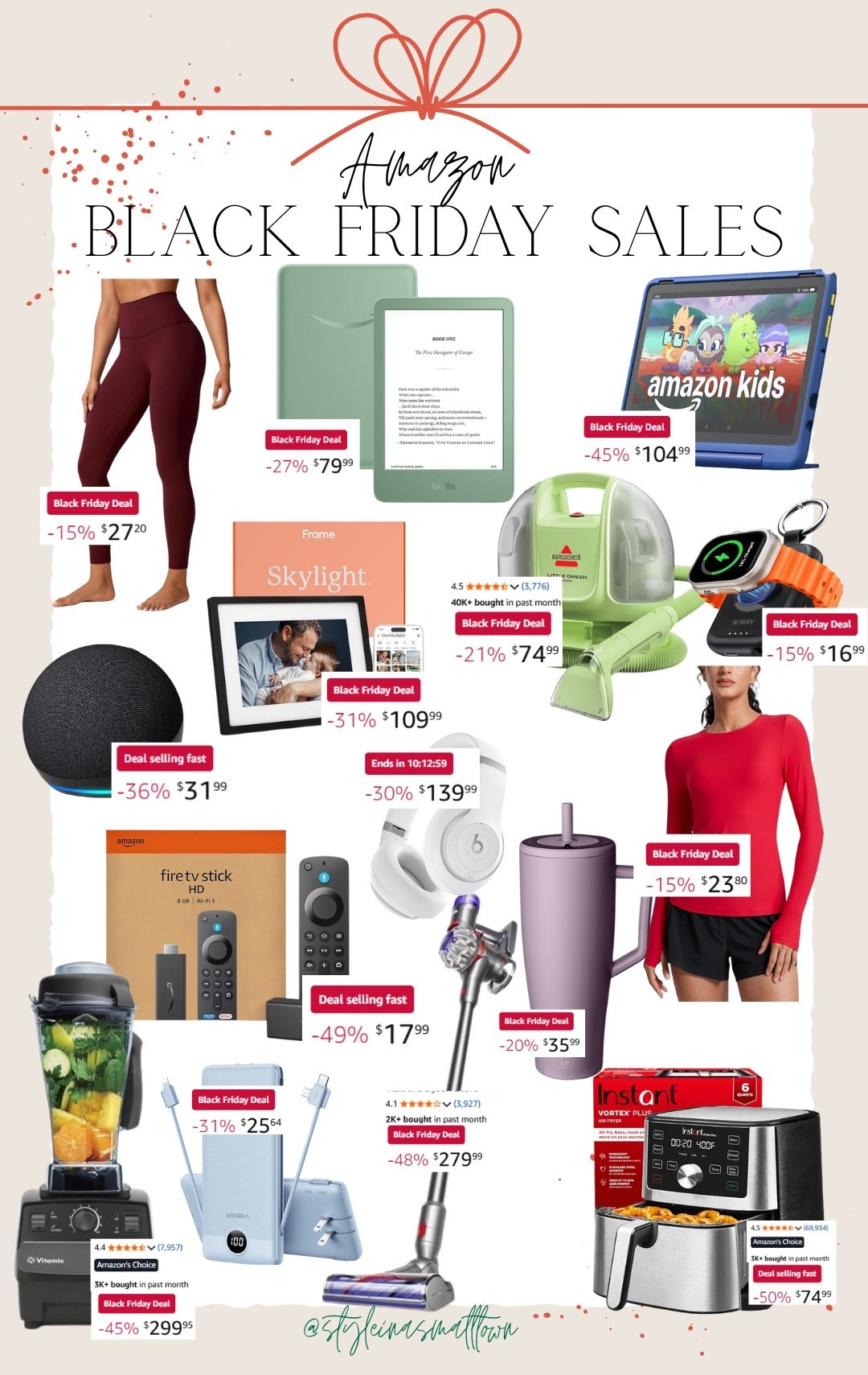 It’s staaaarting!! 🙌🏼 @amazon #blackfriday sales are here and some of these sales are SO good! I found gift ideas for everyone in your life! The athlete, kids, the chef, chargers, everyone needs a charger! And the Skylight picture frame!! No joke we have purchased this no less than 6 times! Makes the perfect 🎁!! 

#LTKHoliday #LTKGiftGuide #LTKCyberWeek