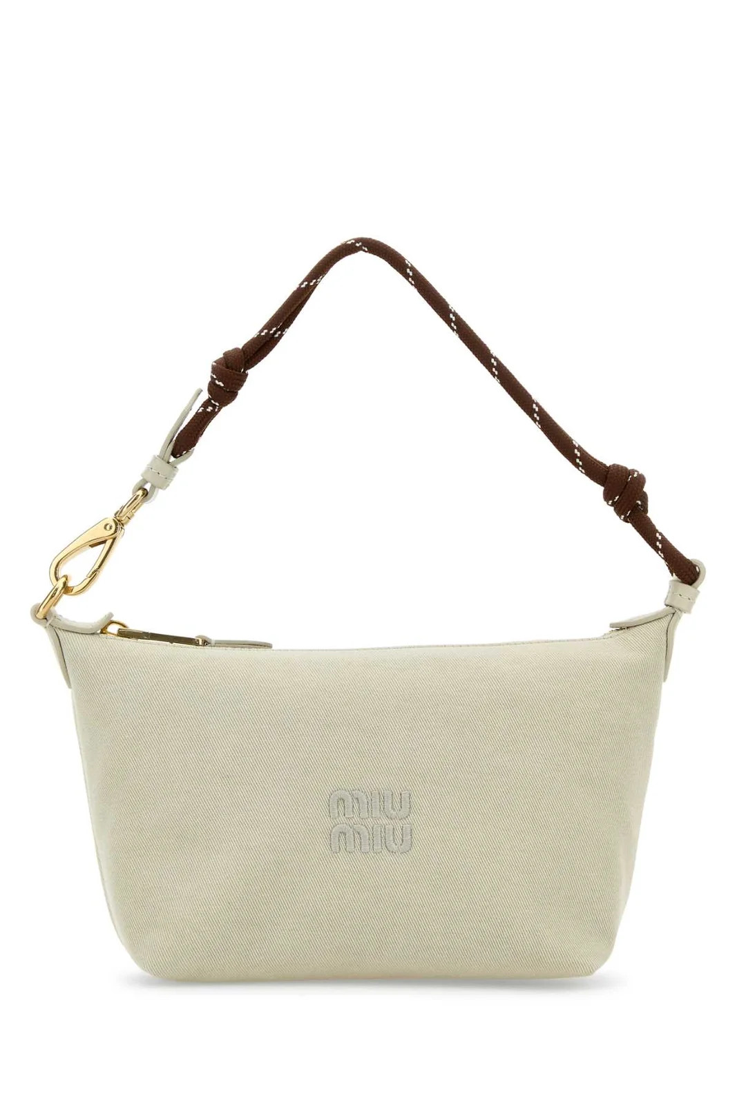 Miu Miu Gabardine Zipped Shoulder Bag | Cettire Global