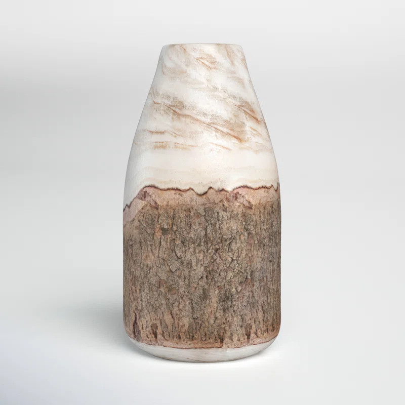 Joss & Main Francesca Brown/Cream Terracotta Table Vase & Reviews | Wayfair | Wayfair North America