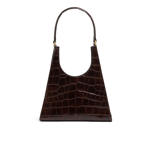 Staud Accessories Brown Faux Croc Rey Bag Brown | Rent the Runway