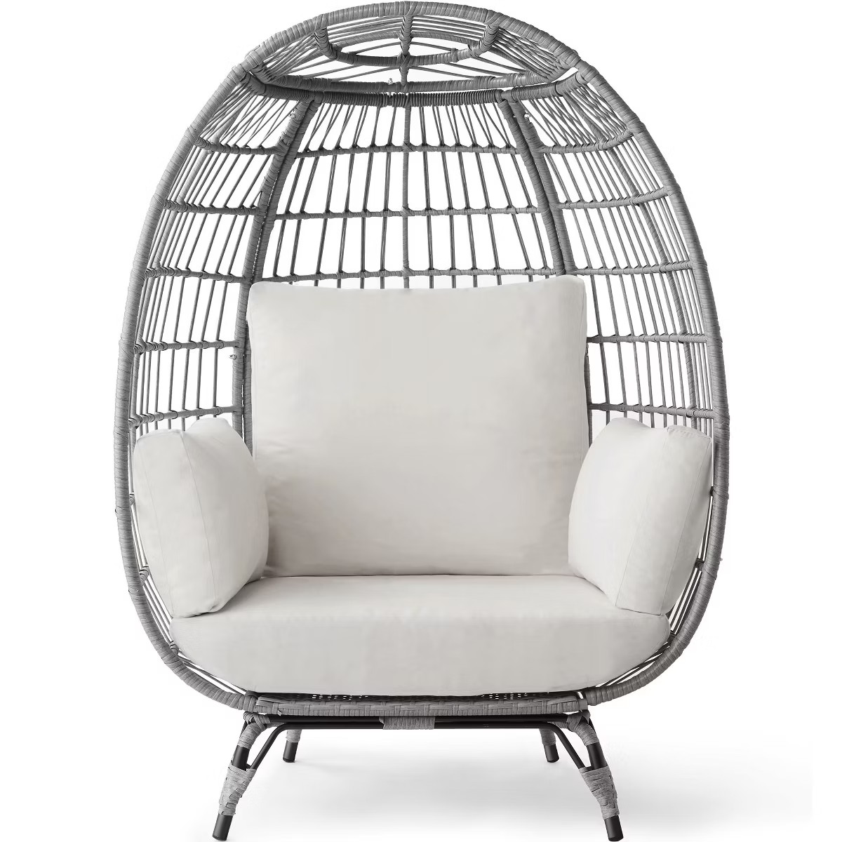 Best Choice Products Wicker Egg Chair Oversized Indoor Outdoor Patio Lounger w/ Steel Frame, 440l... | Target