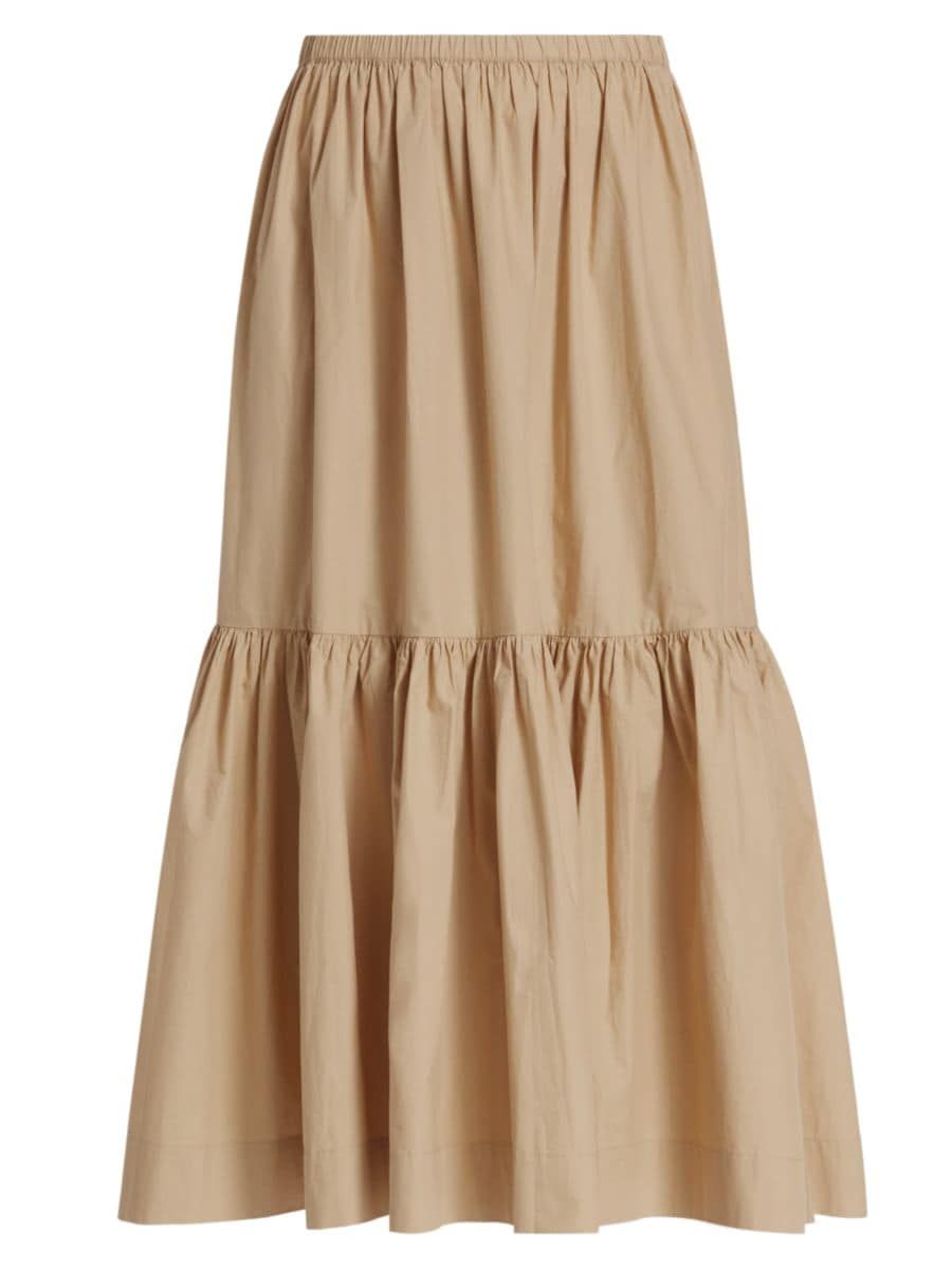 Cotton Tiered Maxi Skirt | Saks Fifth Avenue