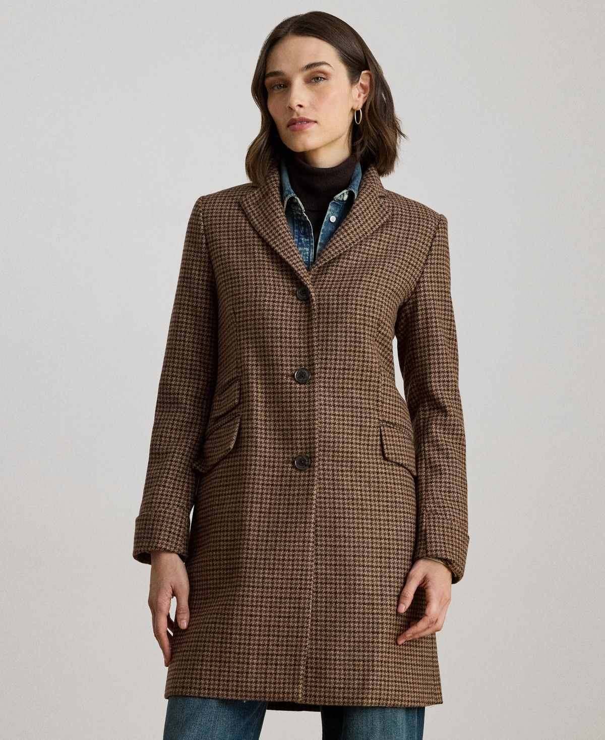 Lauren Ralph Lauren Women's Single-Breasted Walker Coat - New Legacy Check | Macy's