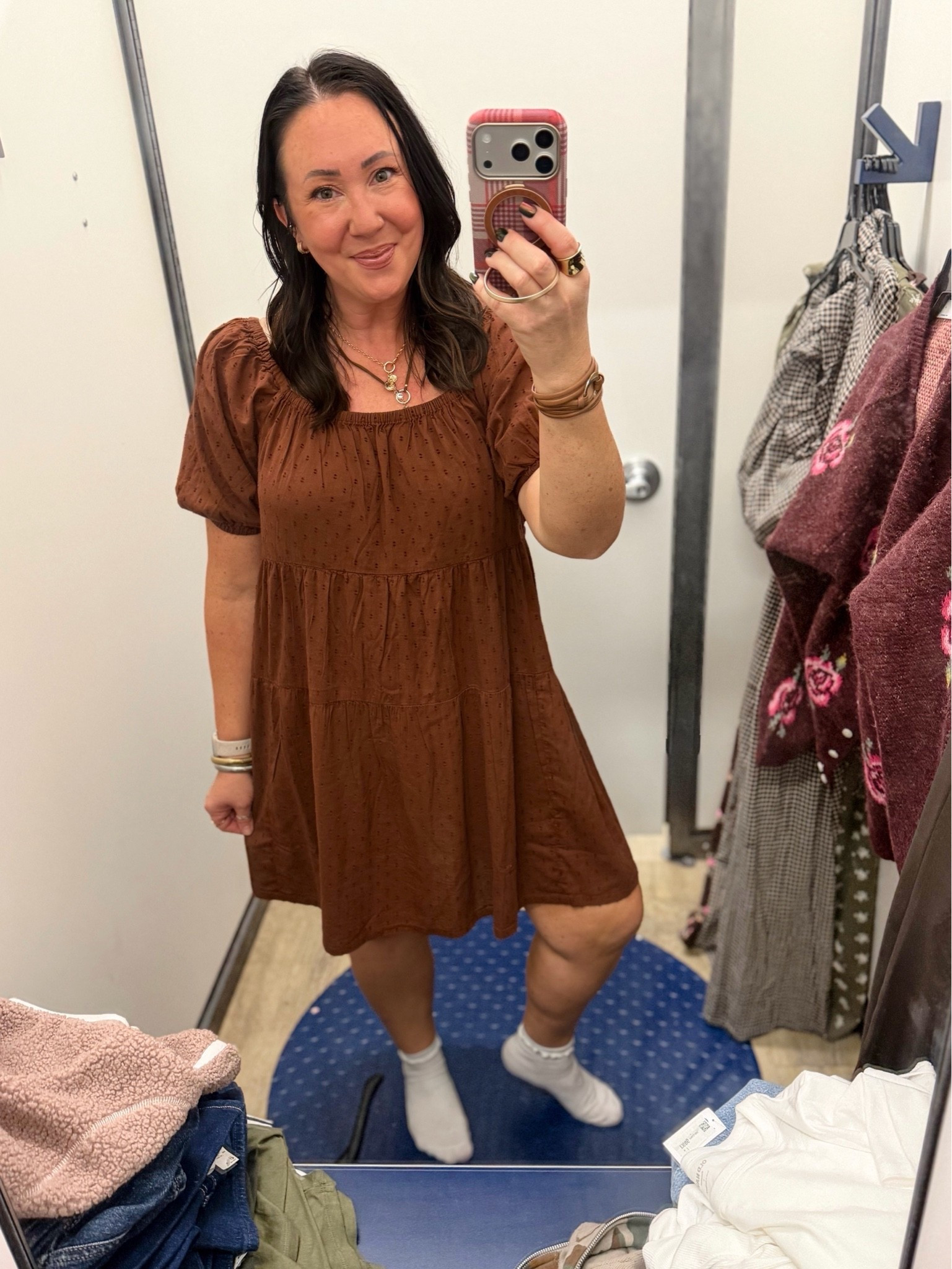 New puff sleeve mini dresses!  On sale! Wearing f a large for the perfect fit. So cute for fall!

#LTKMidsize #LTKSaleAlert #LTKOver40