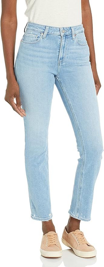 PAIGE Women's Ultra High Rise Cindy Distressed Jeans | Amazon (US)