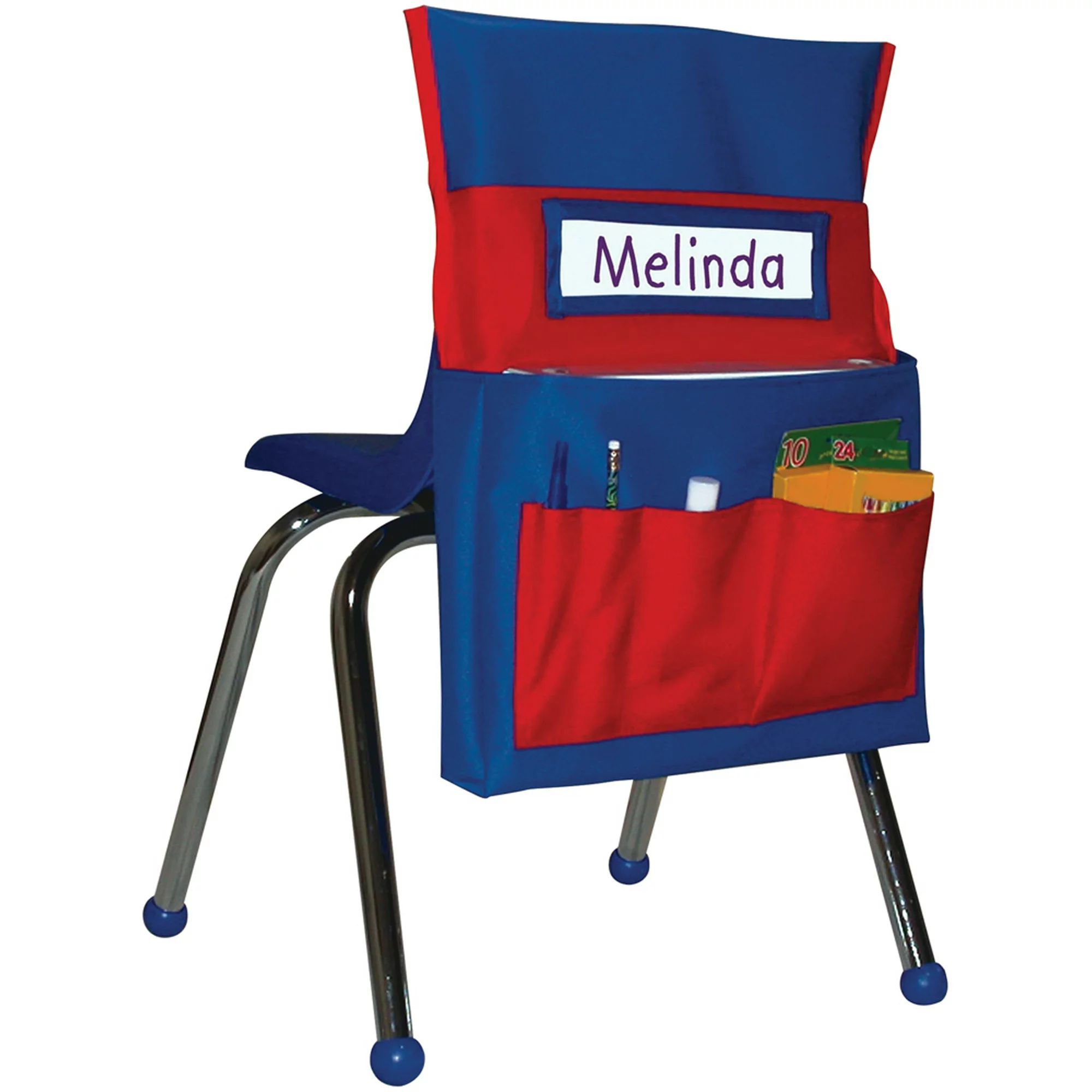 Carson-Dellosa CD-158035 Chairback Buddy Pocket Chart, Blue/Red | Walmart (US)