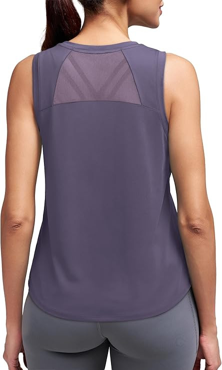 Tank Tops for Women Open Back High Neck Workout Tops Running Athletic Shirts Gym Clothes Yogo Out... | Amazon (US)