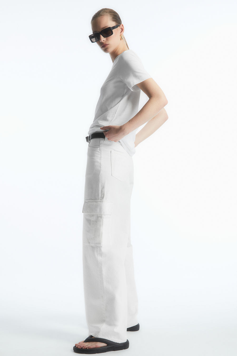 REGULAR FIT T-SHIRT - White - T-shirts - COS | COS (US)