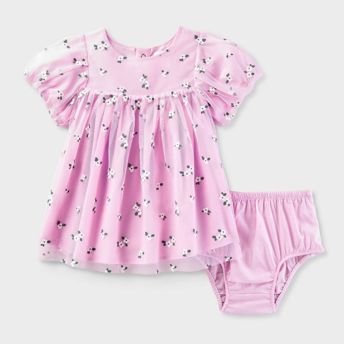 Baby Girls' Daisy Tulle Dress - Cat & Jack™ Purple | Target