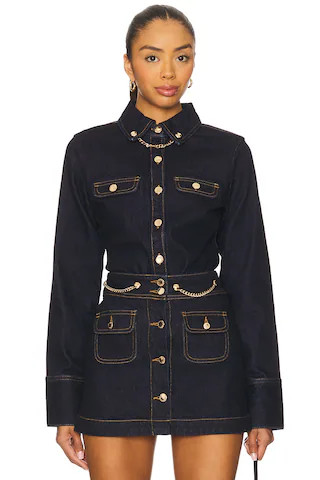 retrofete Jorun Shirt in Indigo Rinse from Revolve.com | Revolve Clothing (Global)