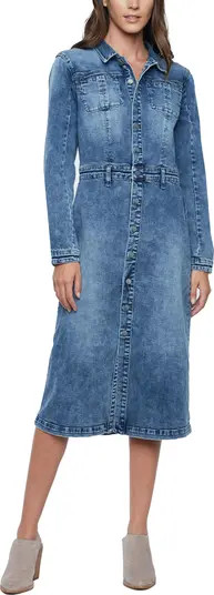Millie Long Sleeve Denim Shirtdress | Nordstrom