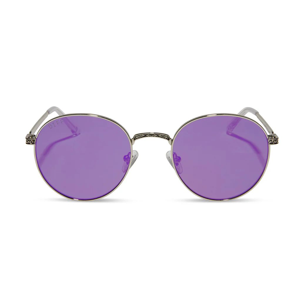 MACE WINDU™ - SPACE OXIDIZED STEEL + LIGHTSABER™️ PURPLE SUNGLASSES | DIFF Eyewear