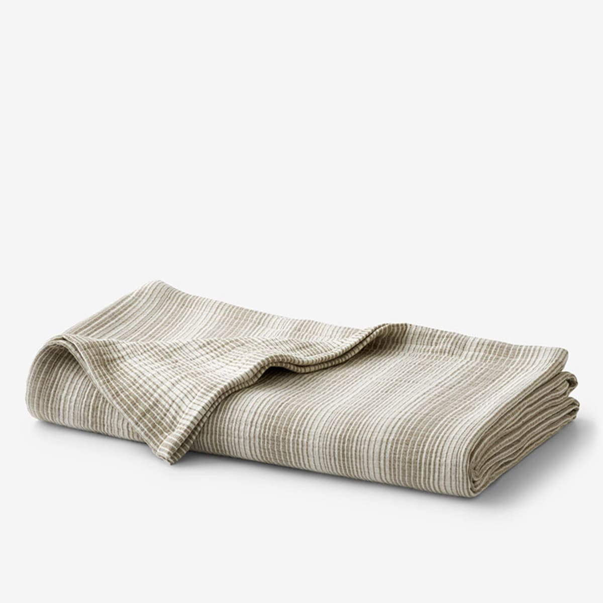 Emmeline Gauze Blanket - Taupe, Full/Queen | The Company Store